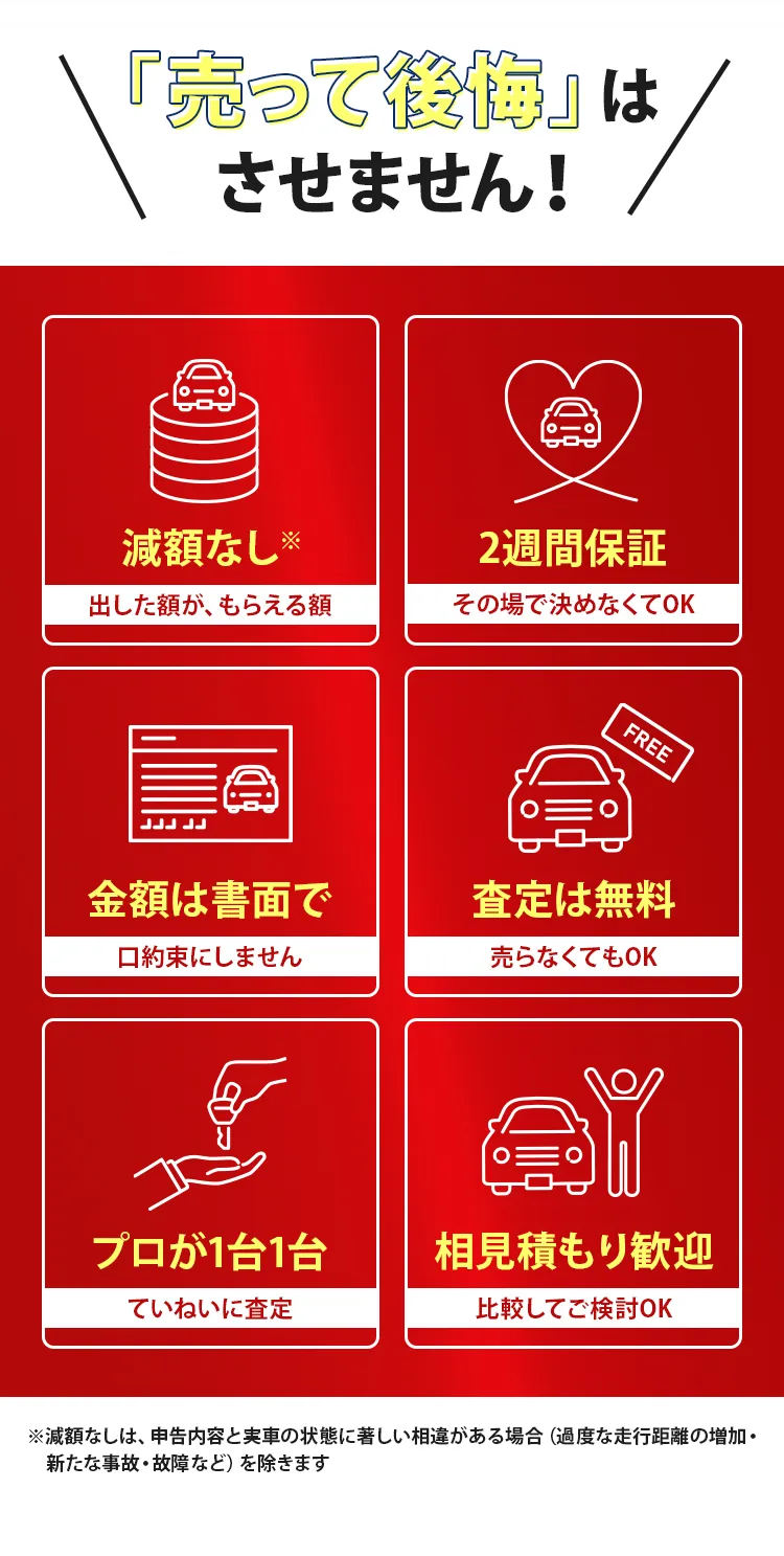 「売って後悔」はさせません！
